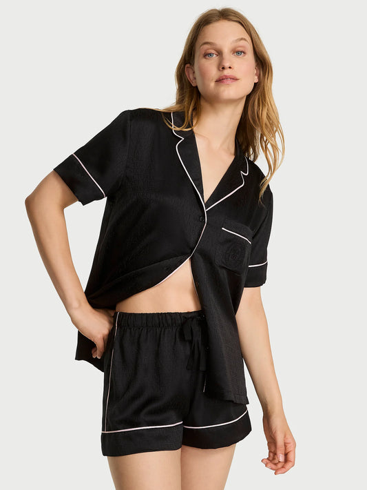 Victoria's Secret Signature Satin Short Pajama Set