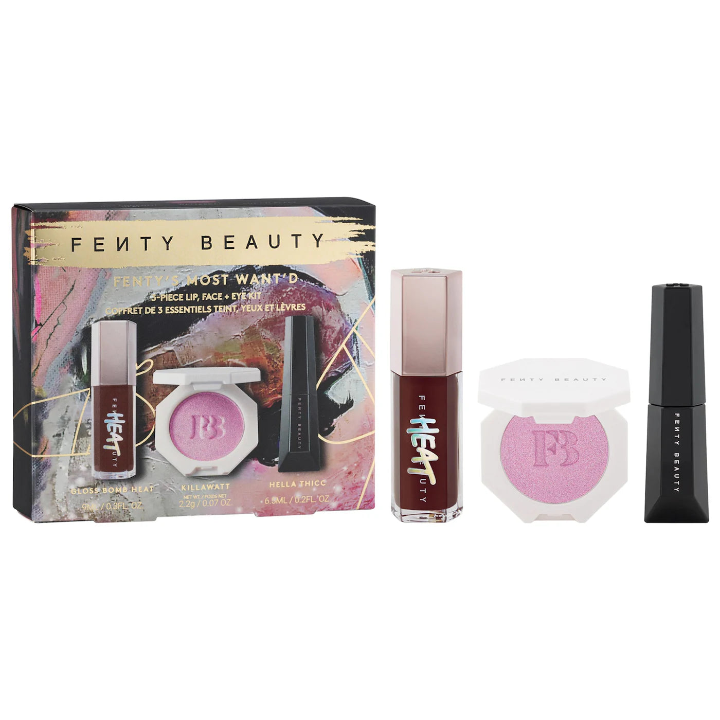 Fenty Beauty Fenty s Most Want d 3 Piece Lip Face Eye Kit Klik Beauty Shop