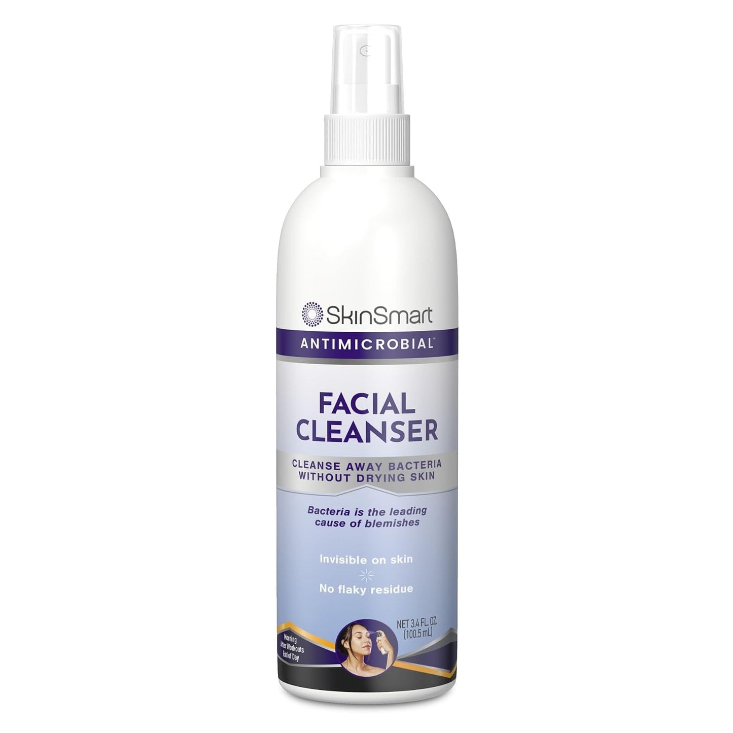 SkinSmart Antimicrobial Facial Cleanser for Breakouts