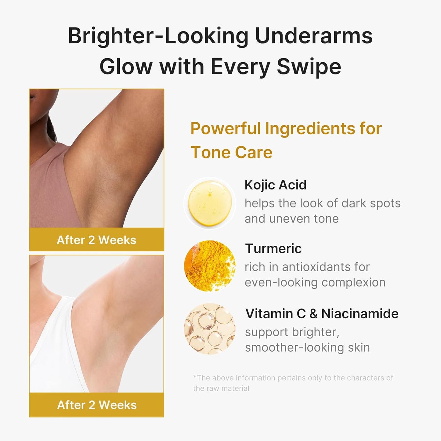 medicube Kojic Acid & Turmeric Aluminum-Free Deodorant | Vanilla & Pistachio Perfumed Stick