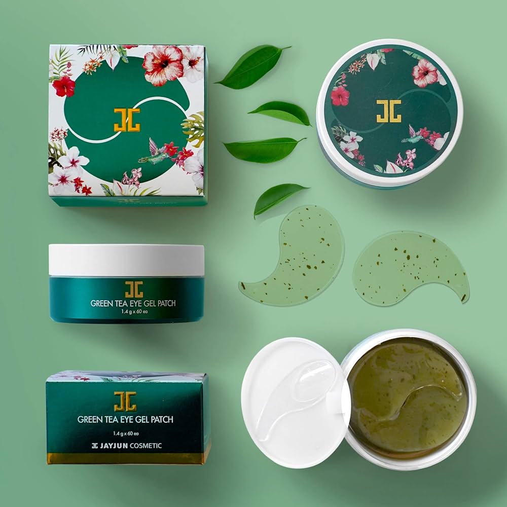 JAYJUN Green Tea Eye Gel Patch Jar - 60 Patches