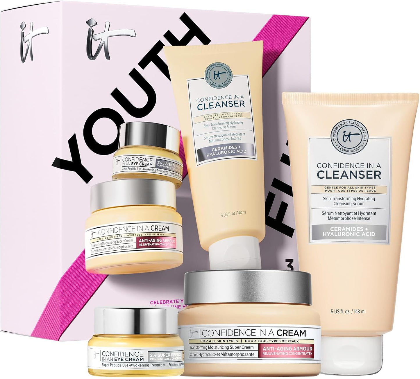IT Cosmetics Celebrate Youthful Hydration Anti-Aging Skincare Set مجموعة IT Cosmetics للعناية بالبشرة المضادة لعلامات التقدم في السن