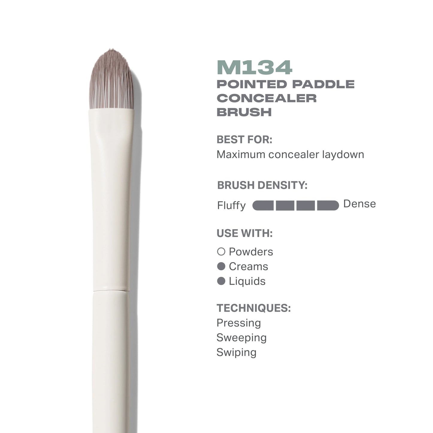 Morphe M134 Pointed Paddle Concealer Brush