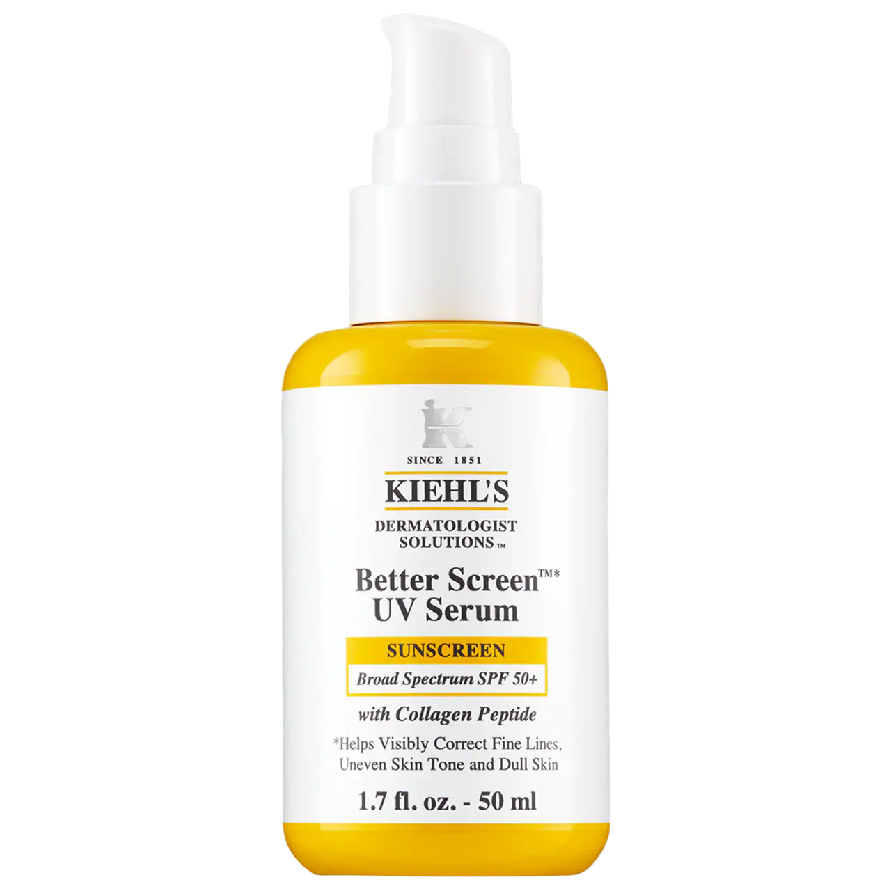 Kiehl's Better Screen UV Serum SPF 50+ Facial Sunscreen with Collagen Peptide
