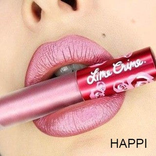 Metallic Velvetines Liquid Matte Lipstick - shade: Happi