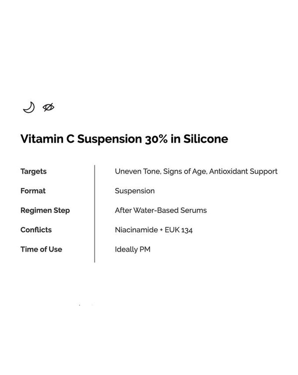 Vitamin C Suspension 30% in Silicone