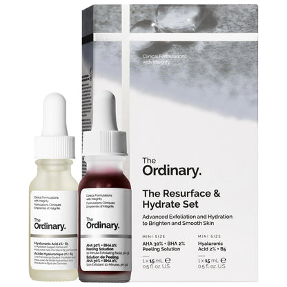 The Ordinary The Resurface & Hydrate Set with Hyaluronic Acid + AHA