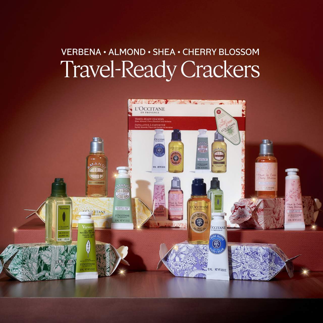 L'OCCITANE  Travel-Ready Crackers to Nourish Hands & Body