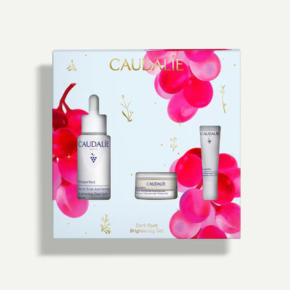 CAUDALIE Brightening Routine for Dark Spots and Uneven Skin Tone روتين التفتيح للتصبغات وتوحيد لون البشرة