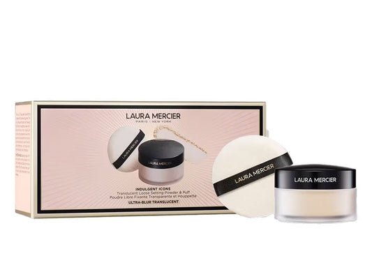 Laura Mercier Translucent Loose Setting Powder Ultra-Blur & Puff Set Divinely Flawless