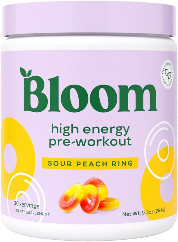 Bloom Nutrition High Energy Pre Workout Powder