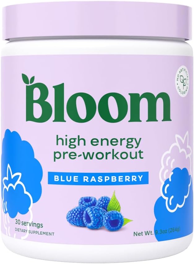 Bloom Nutrition High Energy Pre Workout Powder