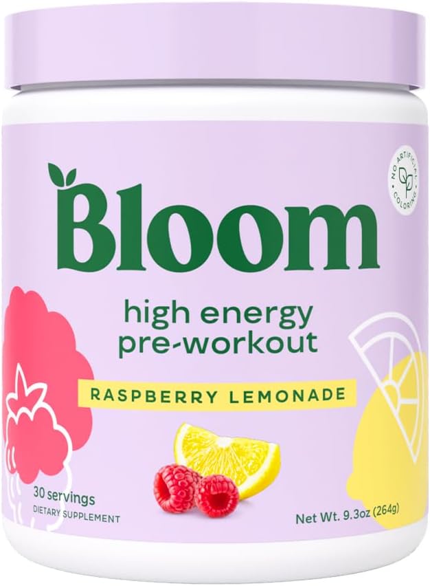 Bloom Nutrition High Energy Pre Workout Powder