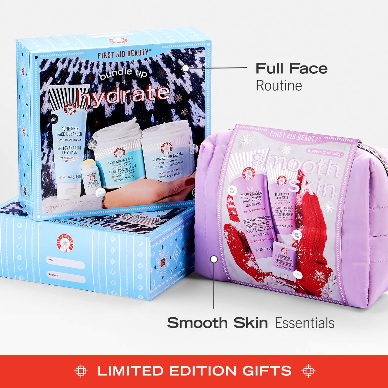 First Aid Beauty Bundle Up + Hydrate - Full Face Routine Holiday Gift Set