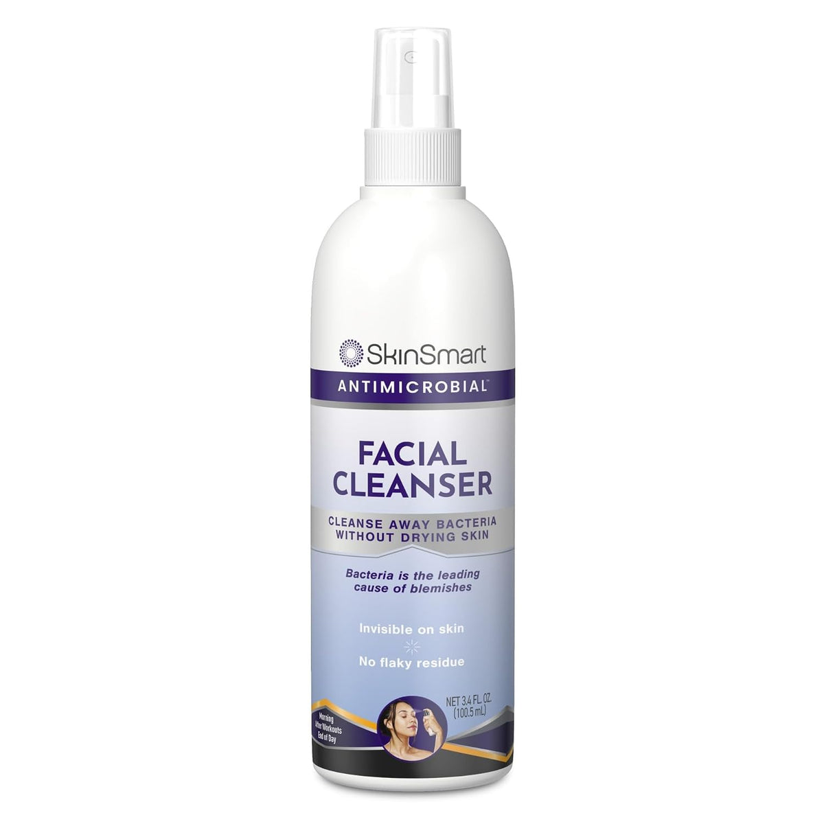 SkinSmart Antimicrobial Facial Cleanser for Breakouts