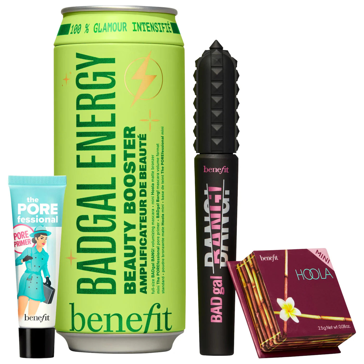 Benefit Cosmetics BADgal Energy: Mascara, Pore Primer & Bronzer Trio