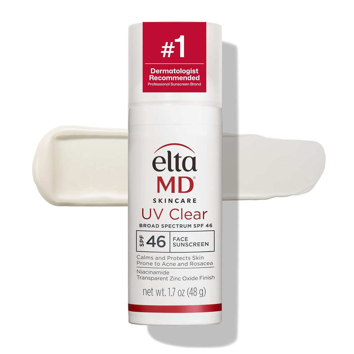 EltaMD UV Clear Face Sunscreen with Zinc Oxide, Oil-Free, SPF 46