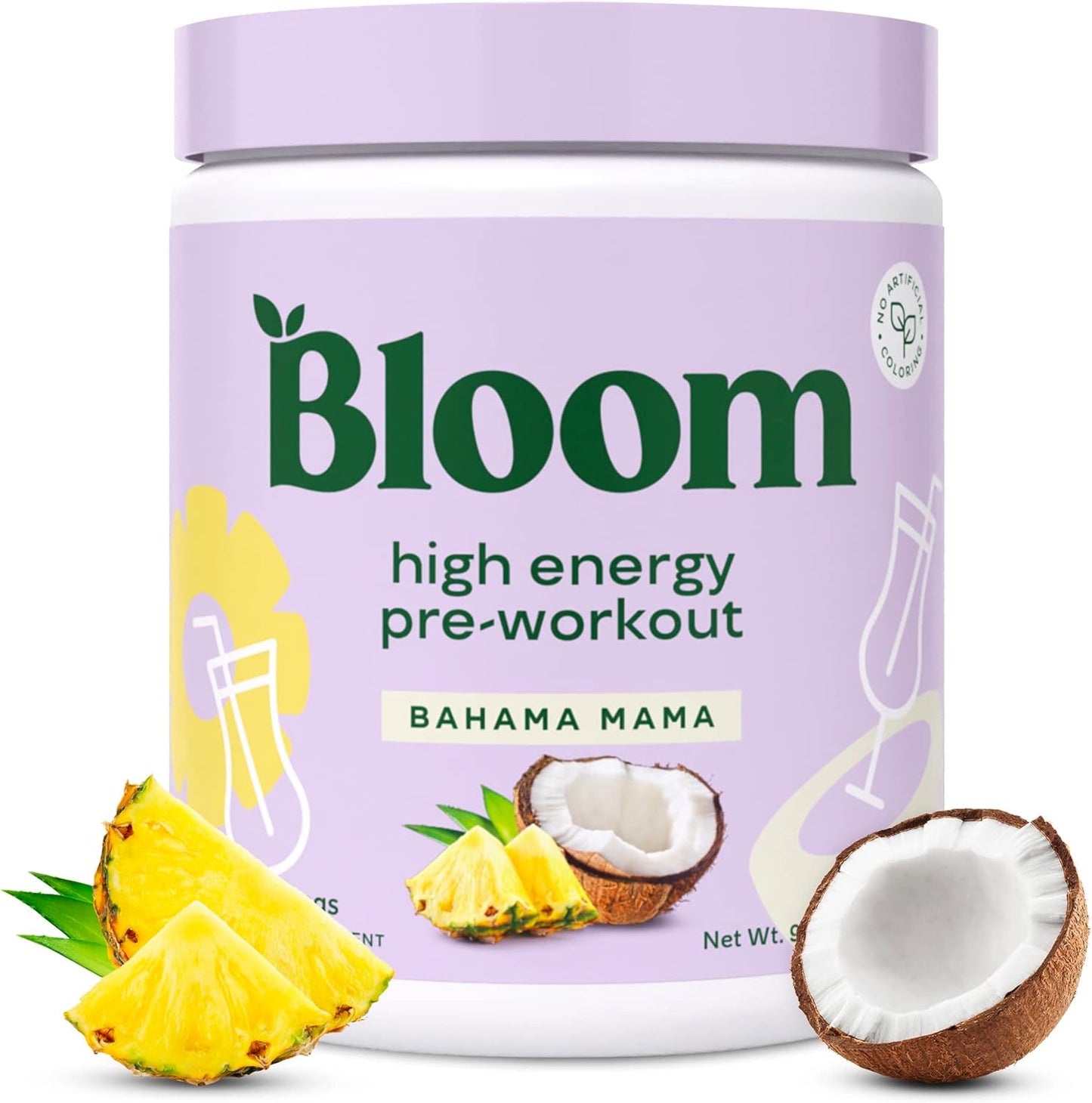 Bloom Nutrition High Energy Pre Workout Powder