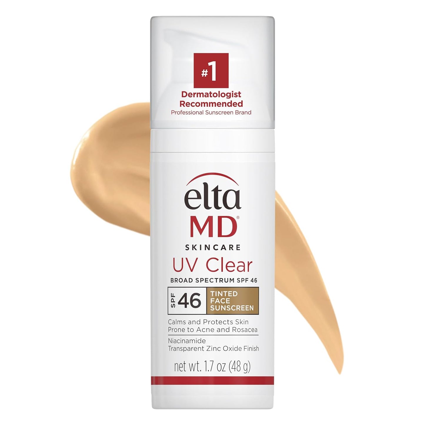 EltaMD UV Clear Tinted Face Sunscreen, Oil- Free Tinted Sunscreen with Zinc Oxide