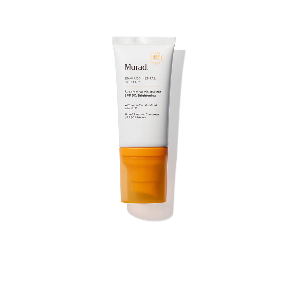 Murad Superactive Moisturizer SPF 50: Brightening مرطب يومي مع SPF 50 لتفتيح البشرة وإضفاء الإشراقة