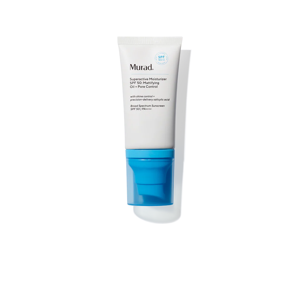 Murad Superactive Moisturizer SPF 50: Mattifying Oil + Pore Control مرطب يومي مع SPF 50 للتحكم بالزيوت وتقليل مظهر المسام (Copy)