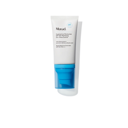 Murad Superactive Moisturizer SPF 50: Mattifying Oil + Pore Control مرطب يومي مع SPF 50 للتحكم بالزيوت وتقليل مظهر المسام (Copy)