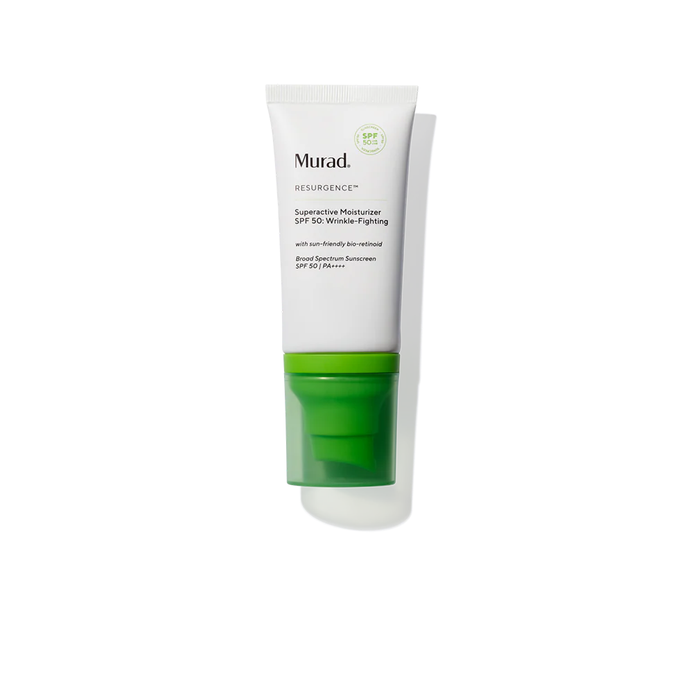 Murad Superactive Moisturizer SPF 50: Wrinkle-Fighting مرطب يومي مع SPF 50 لمكافحة التجاعيد وعلامات التقدم بالعمر