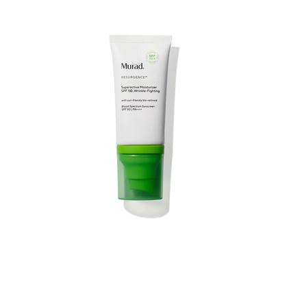 Murad Superactive Moisturizer SPF 50: Wrinkle-Fighting مرطب يومي مع SPF 50 لمكافحة التجاعيد وعلامات التقدم بالعمر