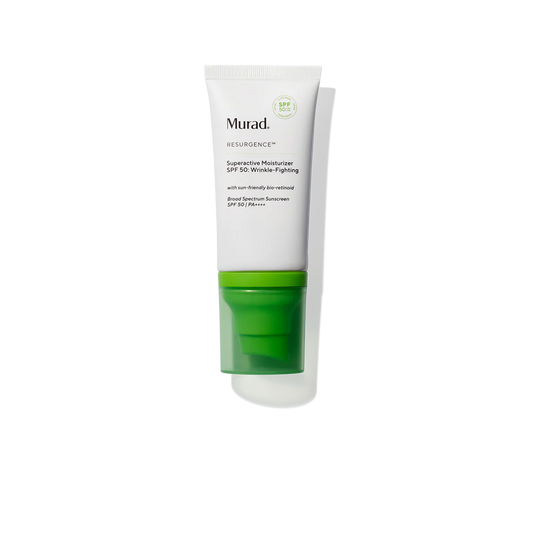 Murad Superactive Moisturizer SPF 50: Wrinkle-Fighting مرطب يومي مع SPF 50 لمكافحة التجاعيد وعلامات التقدم بالعمر