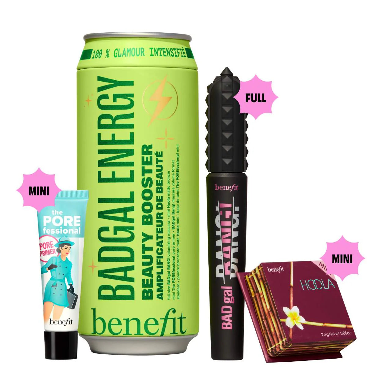 Benefit Cosmetics BADgal Energy: Mascara, Pore Primer & Bronzer Trio