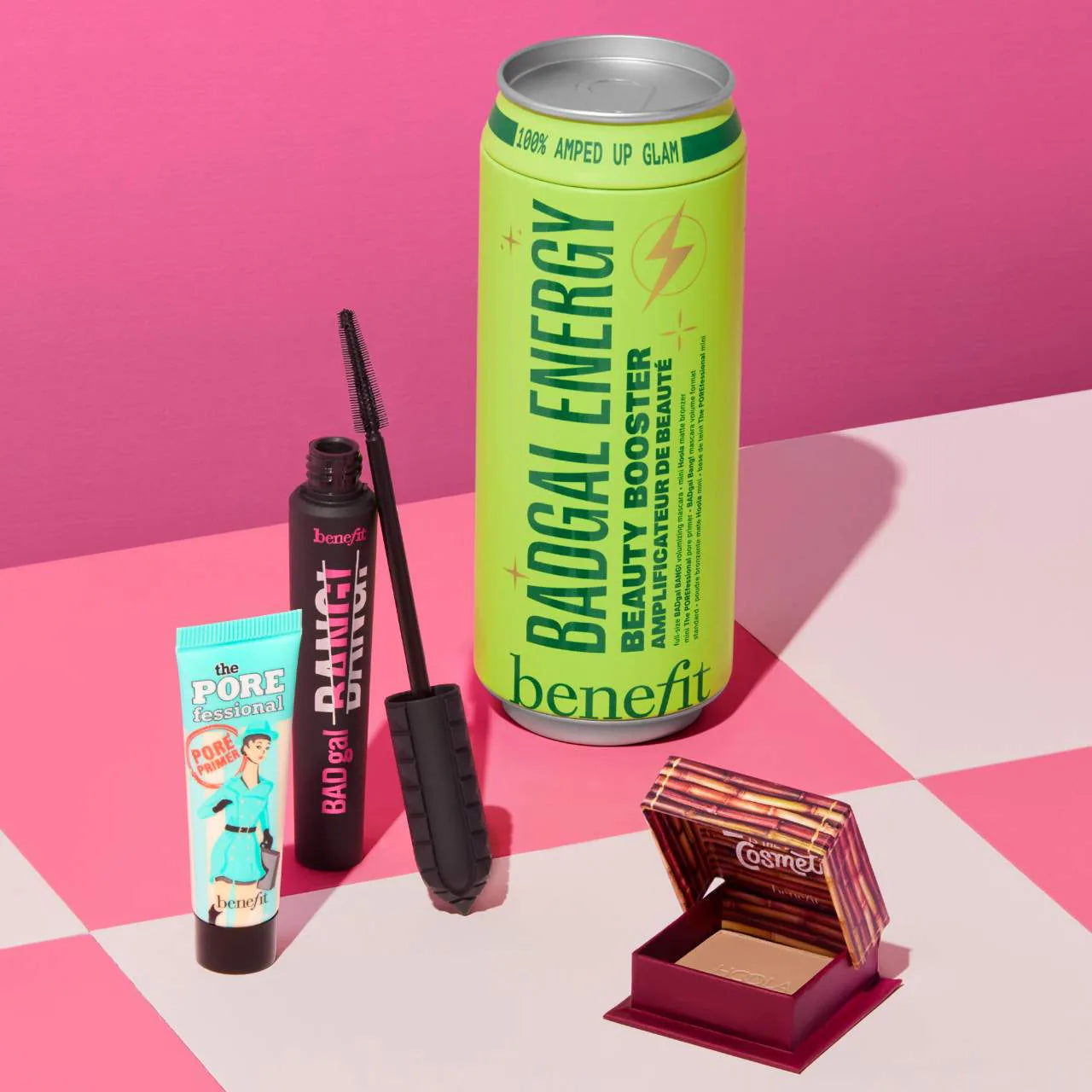 Benefit Cosmetics BADgal Energy: Mascara, Pore Primer & Bronzer Trio