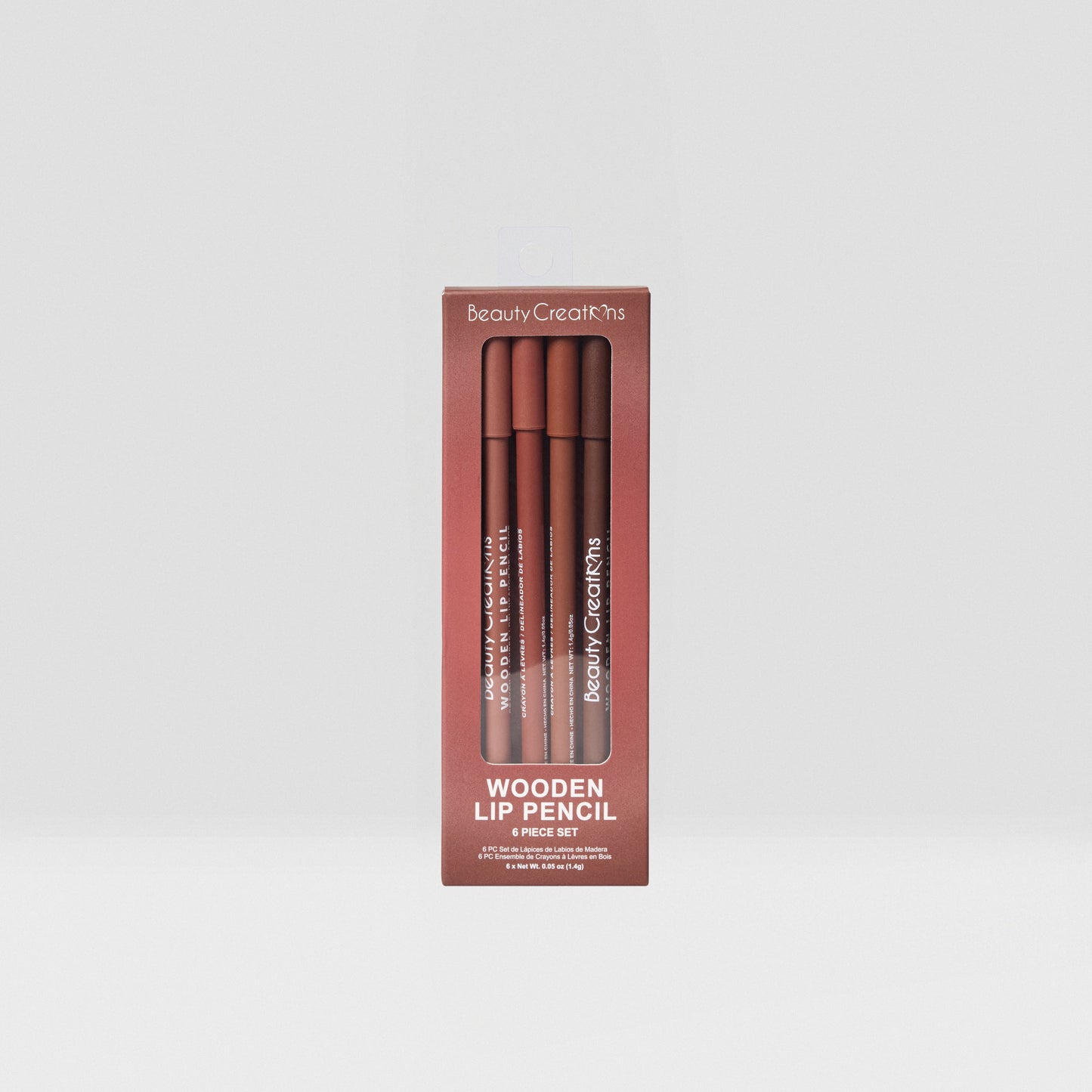 Beauty Creations Wooden Lip Pencil 6 Pc Set
