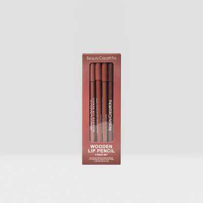 Beauty Creations Wooden Lip Pencil 6 Pc Set