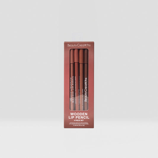 Beauty Creations Wooden Lip Pencil 6 Pc Set