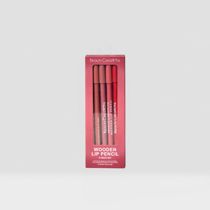 Beauty Creations Wooden Lip Pencil 6 Pc Set
