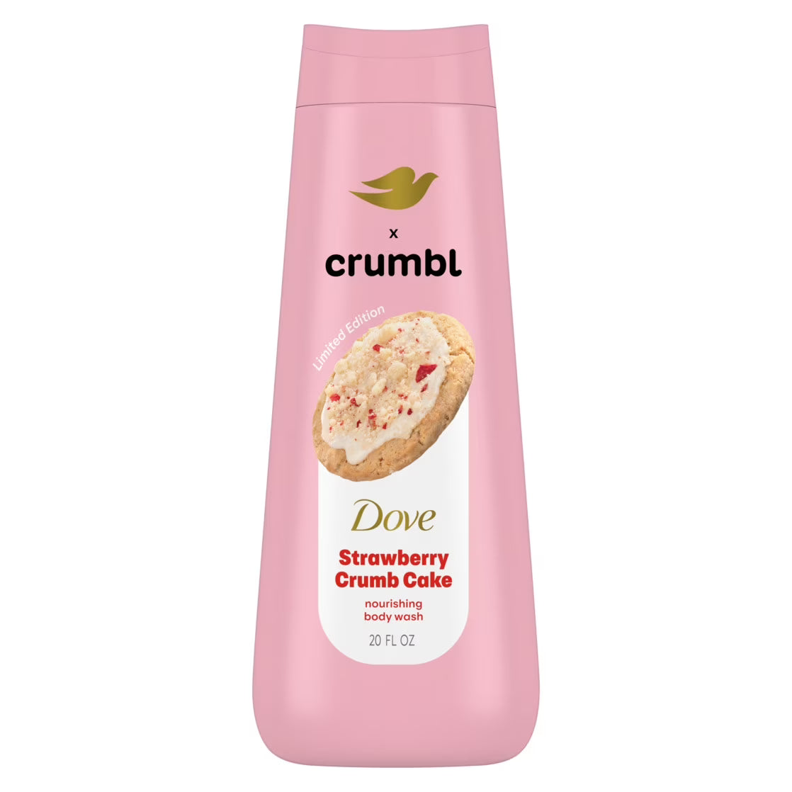Dove Crumbl Limited Edtion Body Wash Strawberry Crumb Cake