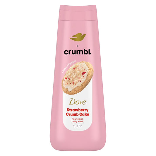 Dove Crumbl Limited Edtion Body Wash Strawberry Crumb Cake