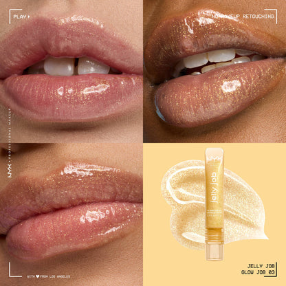 NYX Professional Makeup Jelly Job, Full-Bodied Shine Gloss, Lip-Smoothing Shine