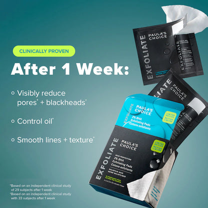 Paula's Choice 
Skin Perfecting 2% BHA Exfoliating Toner Pads for Clear Skin