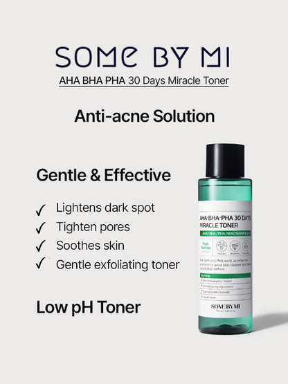 Some By Mi AHA. BHA. PHA 30 Days Miracle Toner, 150 ml