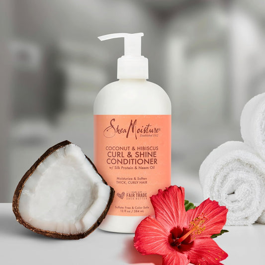 SheaMoisture Coconut & Hibiscus Curl and Shine Conditioner 384 ml