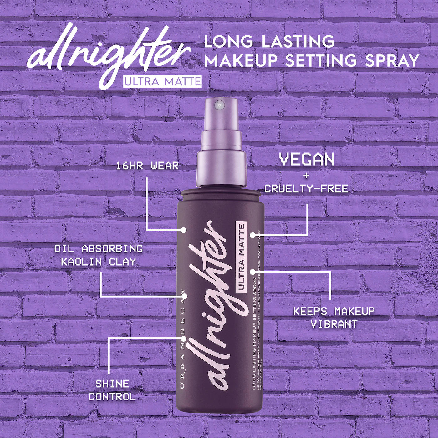 Urban Decay All Nighter Ultra Matte Setting Spray