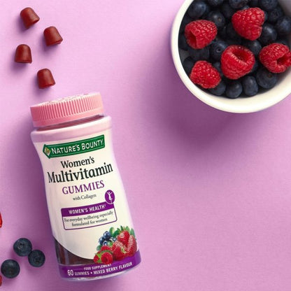 Nature’s Bounty Women's Multivitamin Gummies, Raspberry Flavored, 80 Gummies