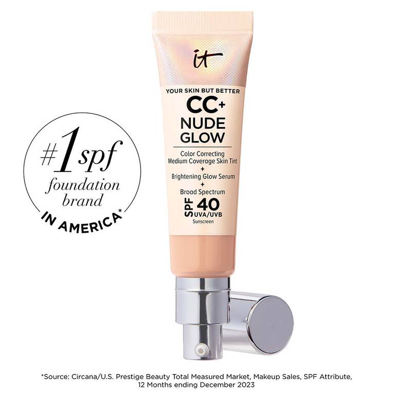 CC+ Nude Glow Lightweight Foundation + Glow Serum with SPF 40 - It Cosmetics