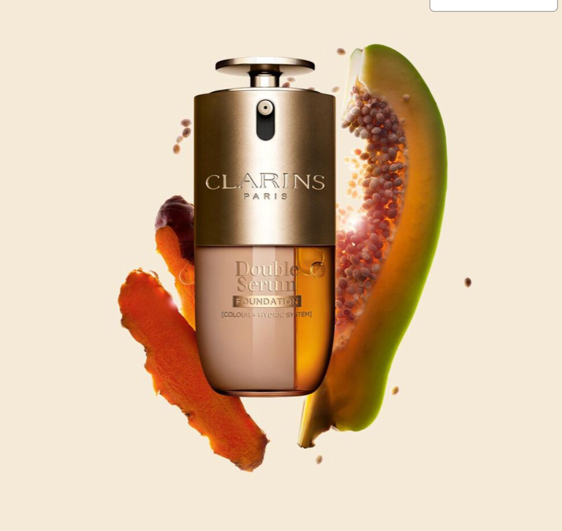 Clarins DOUBLE SERUM FOUNDATION - 2-in-1 Hybrid Foundation