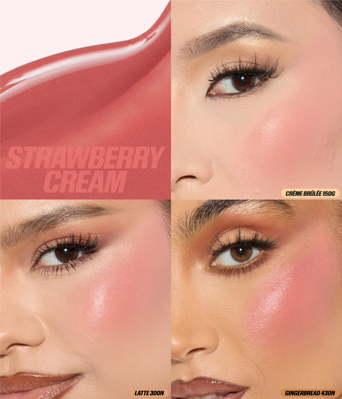 Huda Beauty Baby Blush Trio – Rosy Latte Mocktail