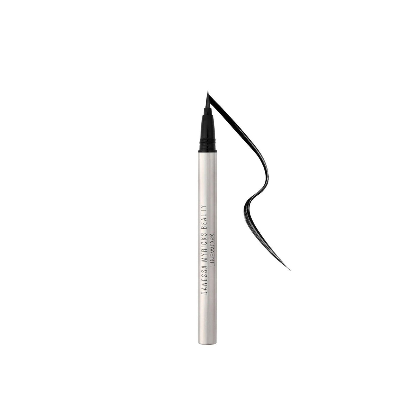 Danessa Myricks Beauty Linework Paintbrush Fluid Eyeliner Onyx