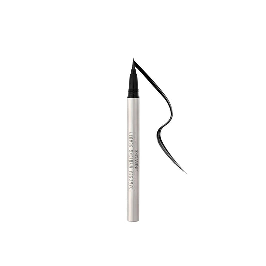 Danessa Myricks Beauty Linework Paintbrush Fluid Eyeliner Onyx