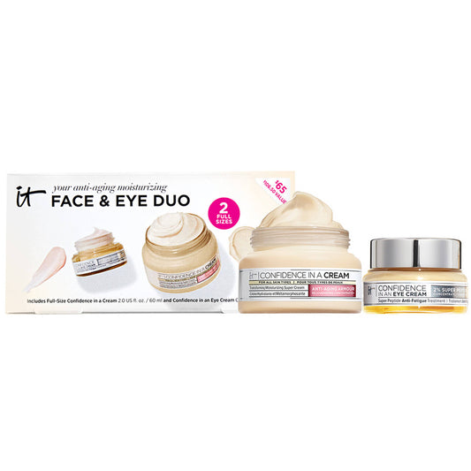 IT Cosmetics Face & Eye Duo مجموعة المرطب للوجه والعين حجم كامل