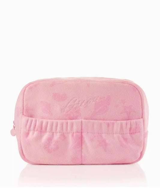 Gisou Summer Pouch Makeup Travel Bag Soft Terry Organizer Pink